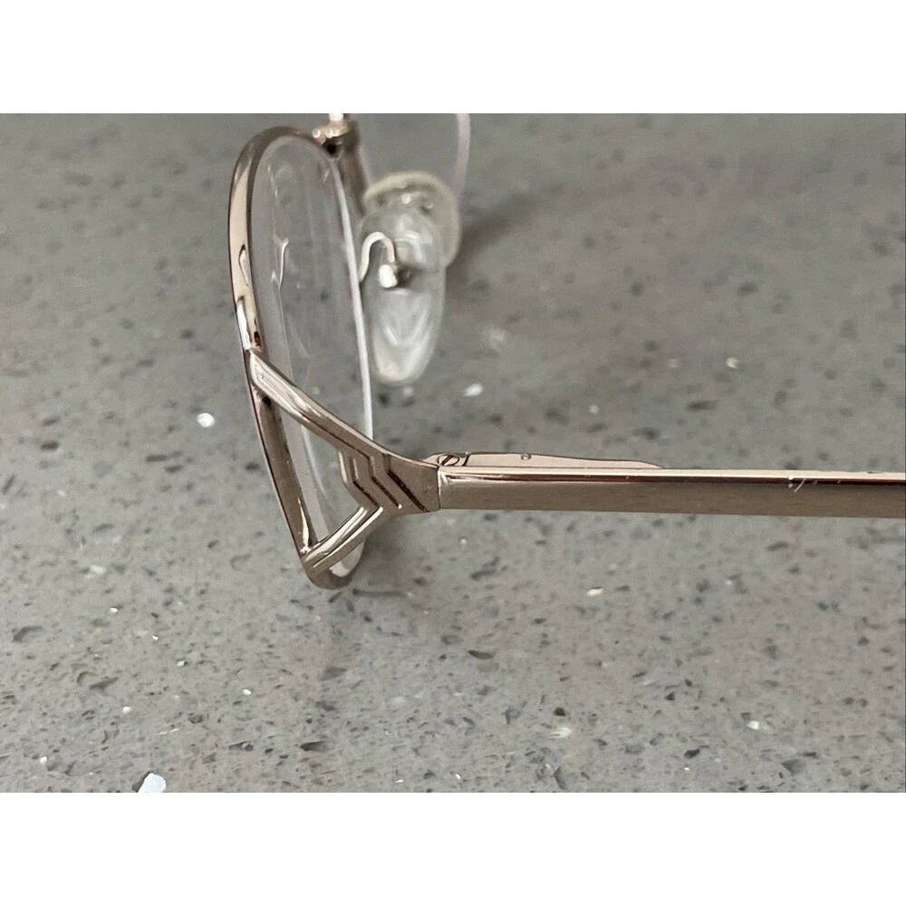 EYEGLASSES ECCA WM 5008 AM TORTOISE GOLD METAL FRAMES ONLY 52-18-135 red round